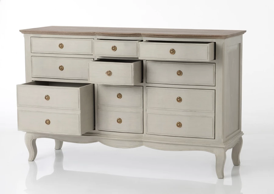 Commode 9 Tiroirs Maddy Beige 4 Commode 9 Tiroirs Maddy Beige – Image 2