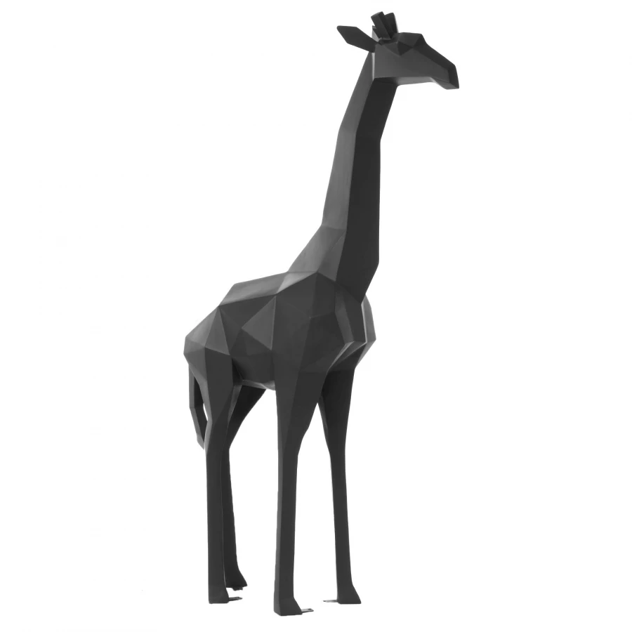 Statue Girafe Origami Noir Mat 205cm (Outdoor) 3 Statue Girafe Origami Noir Mat 205cm (Outdoor)