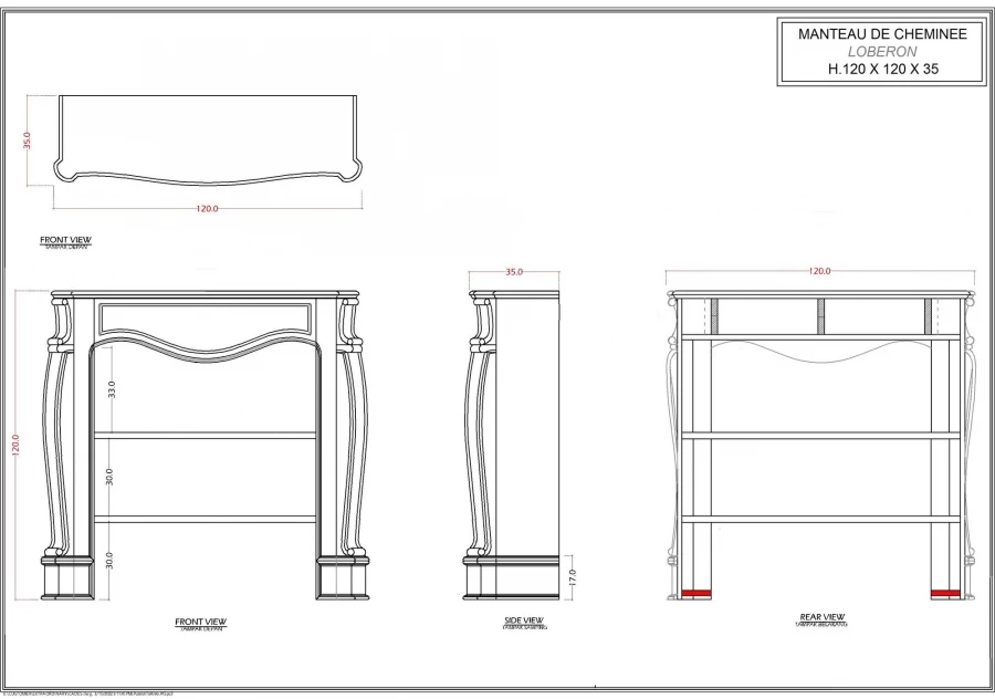 Manteau De Cheminée Loberon Bicolor 8 Manteau De Cheminée Loberon Bicolor – Image 6