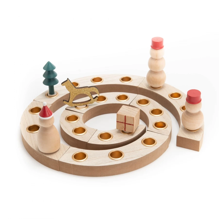 Calendrier De L'Avent Plateau Bois Naturel Noël 3 Calendrier De L'Avent Plateau Bois Naturel Noël