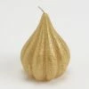 6 Bougies Poire Or H10cm