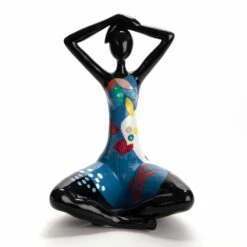 Statue Femme Enola Bleue H40cm