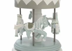 Devant -STYLE CAMPAGNE Boutique 087 1 Carrousel Musical BB Bleu Amadeus Cades Deco Campagne Chic