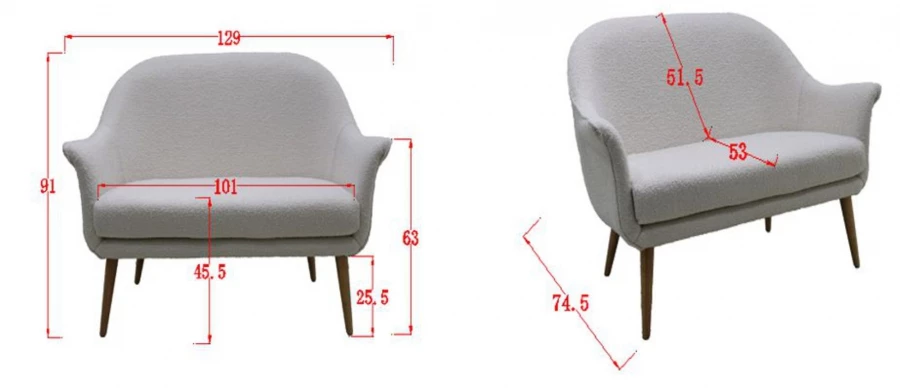 Canapé 2 Places Tiffany Velours Vert 5 Canapé 2 Places Tiffany Velours Vert – Image 3