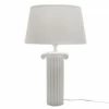 Lampe Athènes Porcelaine Lin Blanc -STYLE CAMPAGNE Boutique 150 1 Lampe Athenes Porcelaine Lin Blanc Amadeus Cades Deco Campagne Chic