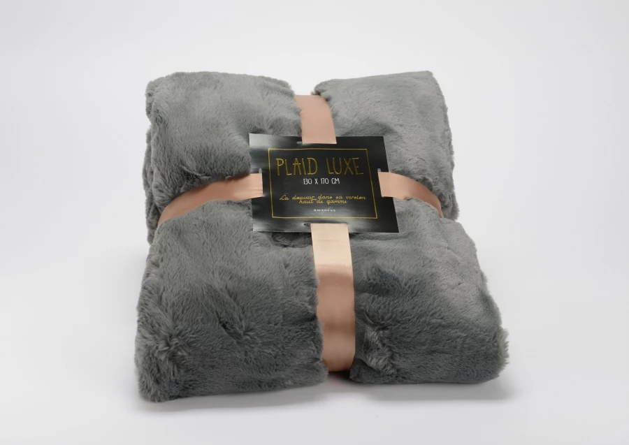 Plaid Luxe Anthracite 170x240 3 Plaid Luxe Anthracite 170x240