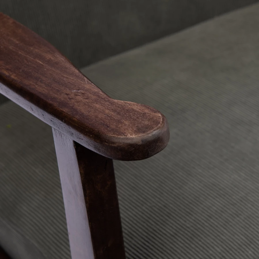 Fauteuil William Velours Côtelé Vert Olive 4 Fauteuil William Velours Côtelé Vert Olive – Image 2