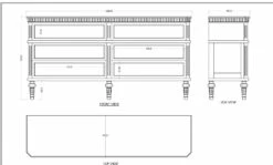 Commode Double 6 Tiroirs Leonie Blanc -STYLE CAMPAGNE Boutique 223 1 Commode Double 6 Tiroirs Leonie Blanc Amadeus cades Design Deco Campagne Chic 4