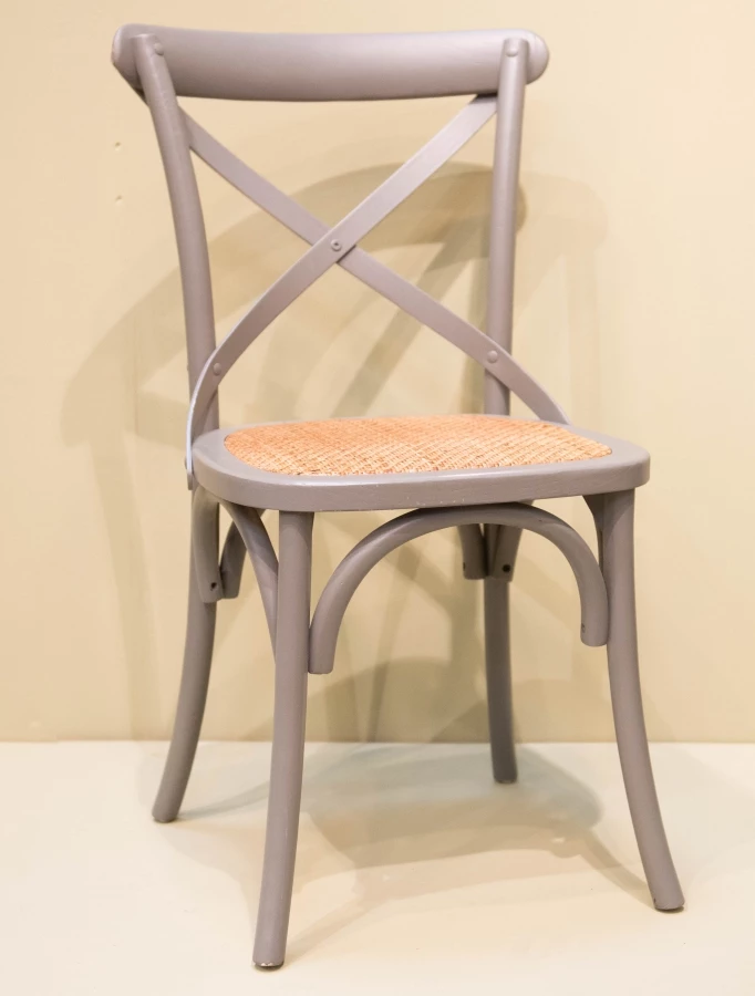 Chaise Bistrot Croisillons Gris Amadeus 3 Chaise Bistrot Croisillons Gris Amadeus