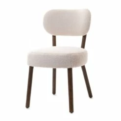 Chaise Edda Blanche Bouclettes