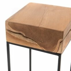 Bout De Canapé Haut Teck Naturel Ottawa -STYLE CAMPAGNE Boutique 294 1 Bout de Canape Haut Teck Naturel Ottawa Amadeus cades Deco Campagne Chic 2