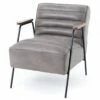 Fauteuil Hutch Simili Gris Amadeus Cades Deco -STYLE CAMPAGNE Boutique 343 1 Fauteuil Hutch Simili Cuir Gris Amadeus cades Deco Campagne Chic