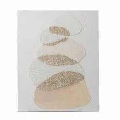 Tableau Toile Galets Nature 80*100