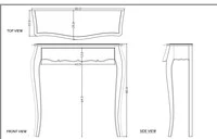Console Bois 1 Tiroir Murano Celeste Amadeus 6 Console Bois 1 Tiroir Murano Celeste Amadeus – Image 4