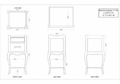 Bout De Canapé 1 Tiroir Loberon Blanc -STYLE CAMPAGNE Boutique 406 1 Bout de Canape 1 Tiroir Loberon Blanc Amadeus cades Deco campagne Chic