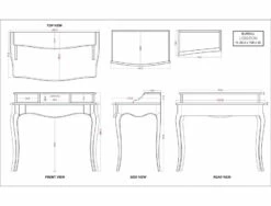 Bureau Loberon Blanc Chêne 13 Bureau Loberon Blanc Chêne -STYLE CAMPAGNE Boutique 459 1 Bureau Loberon Blanc Chene Amadeus cades Deco Campagne Chic 6