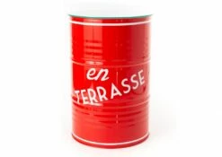 Tonneau Bar En Terrasse Rouge H90 (Outdoor)