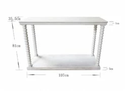 Console Perla Pin Blanchi -STYLE CAMPAGNE Boutique 489 1 Console Perla Pin Blanchi Amadeus Cades Deco Campagne Chic 5