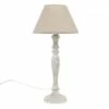 Lampe Helena Bois Blanc Abat Jour Lin