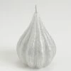6 Bougies Poire Argent H10cm -STYLE CAMPAGNE Boutique 543 1 Bougie Poire Argent Noel Amadeus cades Deco Campagne Chic