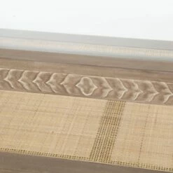 Table Basse De Salon Bois Verre Rotin Inspiration -STYLE CAMPAGNE Boutique 569 1 Table Basse de Salon Bois Verre Rotin Inspiration Amadeus Cades Deco Campagne Chic 2