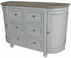 Buffet 6 Tiroirs Bohème Gris