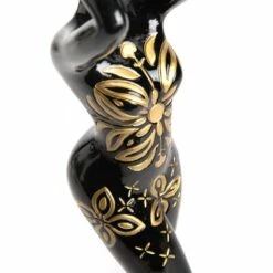 Statue Femme Alix H40cm 7 Statue Femme Alix H40cm -STYLE CAMPAGNE Boutique 614 1 Statue Femme Alix Noir Dore Amadeus Cades Deco Campagne Chic 3