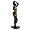 Statue Femme Alix H40cm 2 Statue Femme Alix H40cm -STYLE CAMPAGNE Boutique 626 1 Statue Femme Alix Noir Dore Amadeus Cades Deco Campagne Chic