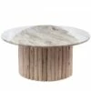Table Basse Ronde Bois Marbre Blanc Bianca -STYLE CAMPAGNE Boutique 636 1 Table Basse Ronde Bois Marbre Blanc Bianca Amadeus Cades Deco Campagne Chic