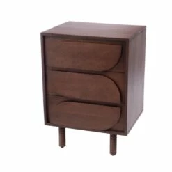 Chevet 3 Tiroirs Bali -STYLE CAMPAGNE Boutique 661 1 Chevet 3 Tiroirs Bali Bois Fonce Amadeus Cades Design Deco Campagne Chic