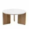 Table Basse Ronde Bois Marbre Blanc Denali ø70cm 2 Table Basse Ronde Bois Marbre Blanc Denali ø70cm -STYLE CAMPAGNE Boutique 666 1 Table Basse Ronde Bois Marbre Blanc Denali Amadeus Cades Deco Campagne Chic