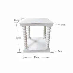 Bout De Canapé Perla Pin Blanchi 7 Bout De Canapé Perla Pin Blanchi -STYLE CAMPAGNE Boutique 683 1 Bout de Canape Perla Pin Blanchi Amadeus Cades Deco Campagne Chic 3