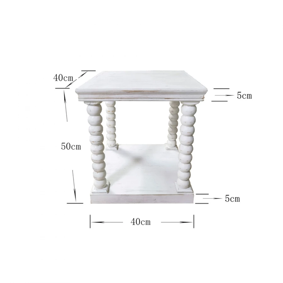 Bout De Canapé Perla Pin Blanchi 5 Bout De Canapé Perla Pin Blanchi – Image 3