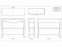 Console 1 Tiroir Loberon Blanc Chêne GM -STYLE CAMPAGNE Boutique 691 1 Console 1 Tiroir Loberon Blanc Chene GM Amadeus Cades Deco Campagne Chic 6