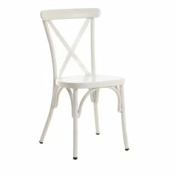 Chaise De Jardin Alu Blanc Bourdon (Indoor/Outdoor)