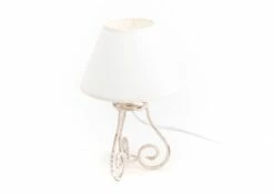 Lampe Métal Blanc Chevet Antoinette (x 2)