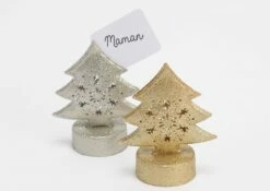 Portes Noms Sapin Argent Et Or ( X 12 )