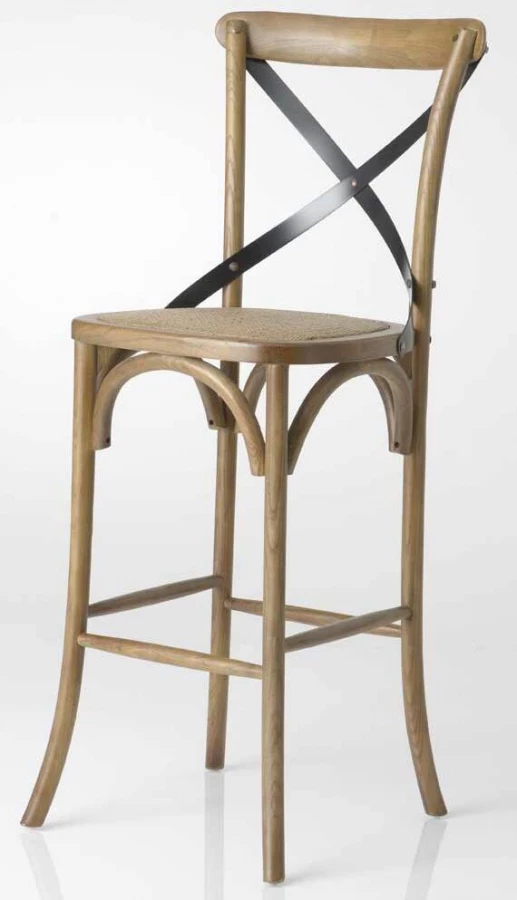 Chaise De Bar Croisillon Paille 3 Chaise De Bar Croisillon Paille