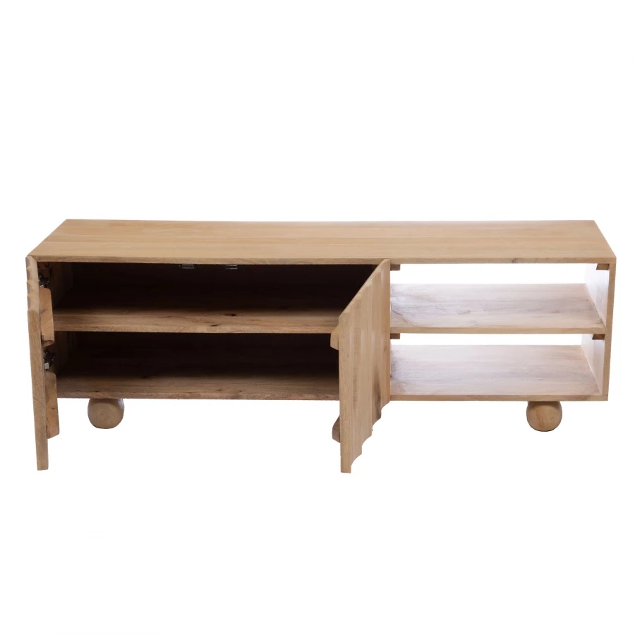 Meuble TV Colombe Bois Naturel 4 Meuble TV Colombe Bois Naturel – Image 2