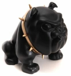 Bulldog Collier Noir Mat PM (Outdoor)