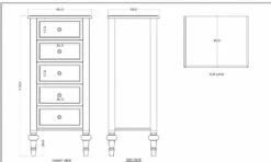 Chiffonnier 5 Tiroirs Legende Amadeus 9 Chiffonnier 5 Tiroirs Legende Amadeus -STYLE CAMPAGNE Boutique 868 1 Chiffonnier 5 Tiroirs Legende Amadeus Cades Deco Campagne Chic 5