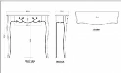 Console Etroite ---- 1 Tiroir Antique Apolline -STYLE CAMPAGNE Boutique 910 1 Console Etroite 1 Tiroir Apolline Amadeus Cades Design Deco Campagne Chic 2