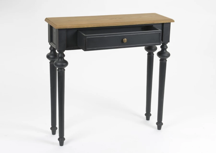 Console 1 Tiroir Bois Noir New Legende Amadeus 4 Console 1 Tiroir Bois Noir New Legende Amadeus – Image 2