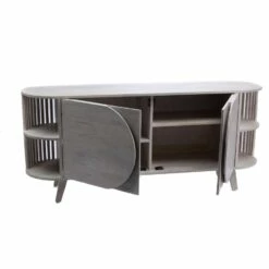 Devant -STYLE CAMPAGNE Boutique 916 1 Buffet Bas Fuji Manguier Naturel Grise Amadeus Cades Deco Campagne Chic 2