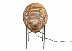 Lampe Rotin Naturel Métal Malambo