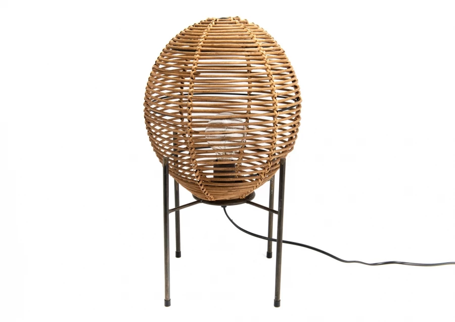 Lampe Rotin Naturel Métal Malambo 3 Lampe Rotin Naturel Métal Malambo
