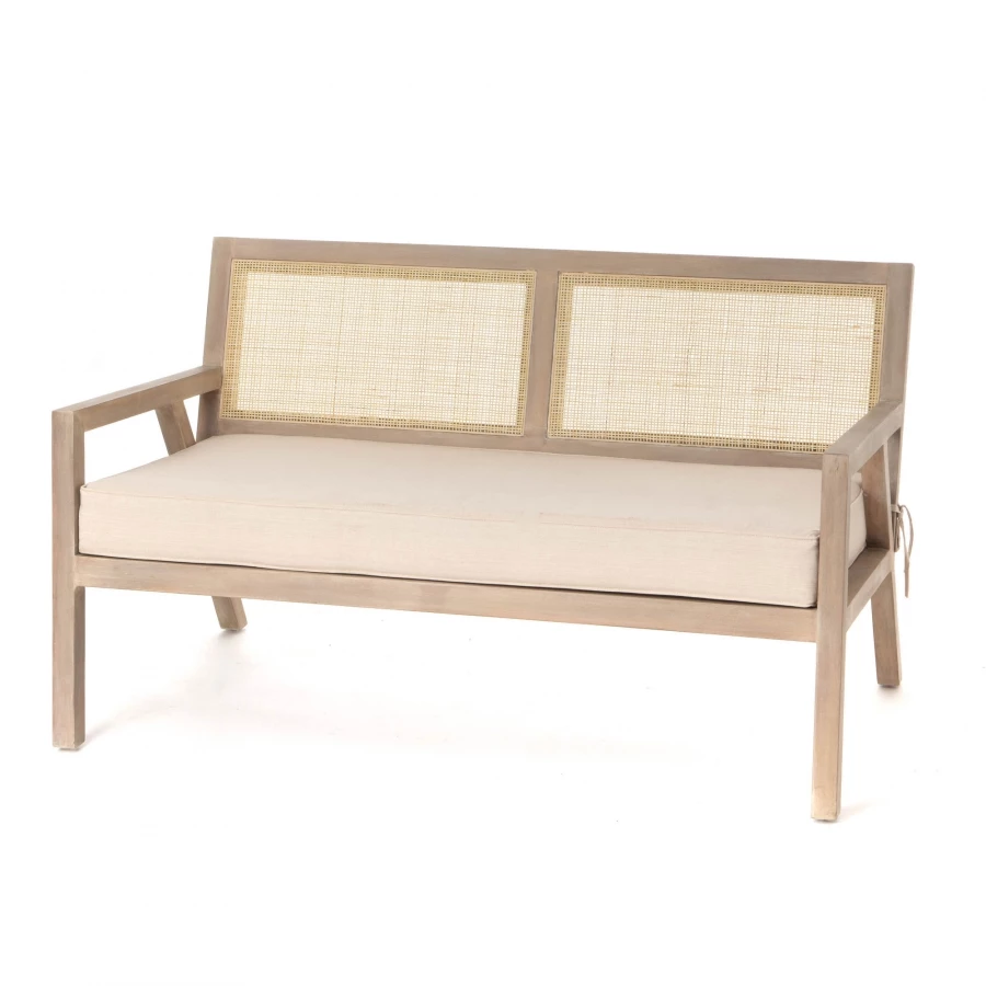 Cabriolet Double Bois Rotin Tissu Inspiration 3 Cabriolet Double Bois Rotin Tissu Inspiration