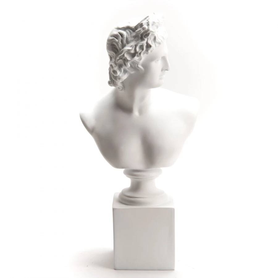 Statue Grecque Blanc Mat 2 Statue Grecque Blanc Mat